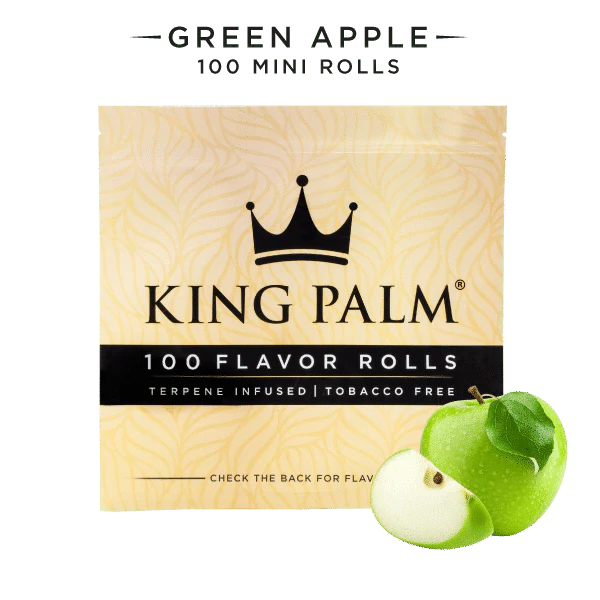 100 Mini Rolls - Green Apple