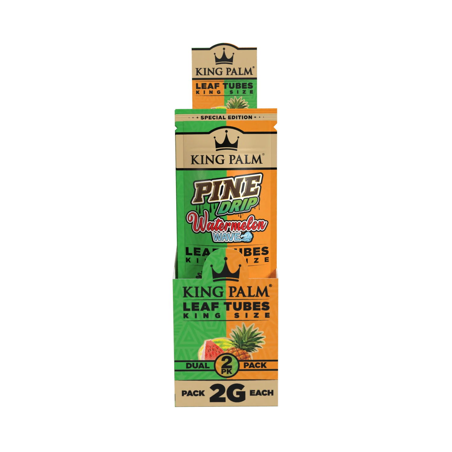 2 King Rolls - Dual Pack - Pineapple & Watermelon - 20 Units Per Display - Image 3