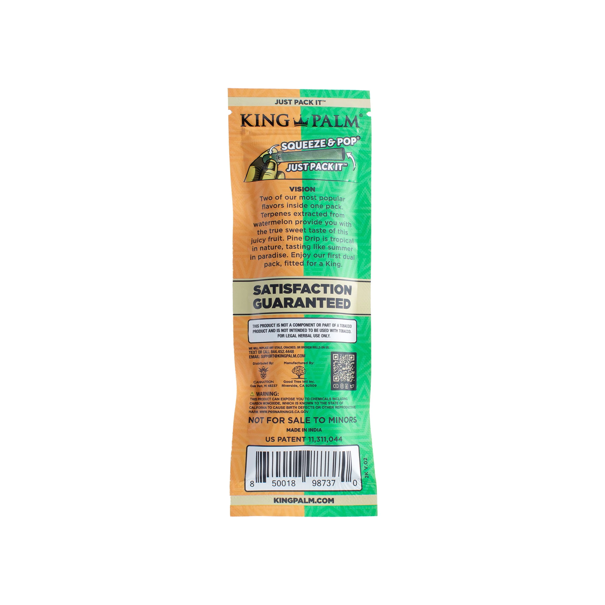 2 King Rolls - Dual Pack - Pineapple & Watermelon - 20 Units Per Display - Image 5