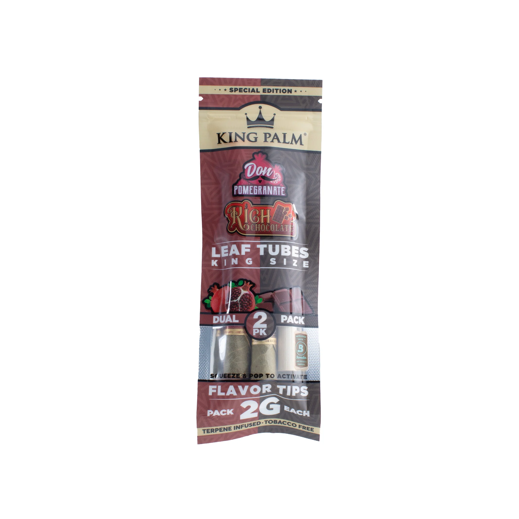 2 King Rolls - Dual Pack - Pomegranate &amp; Chocolate - 20 Units Per Display - Image 4