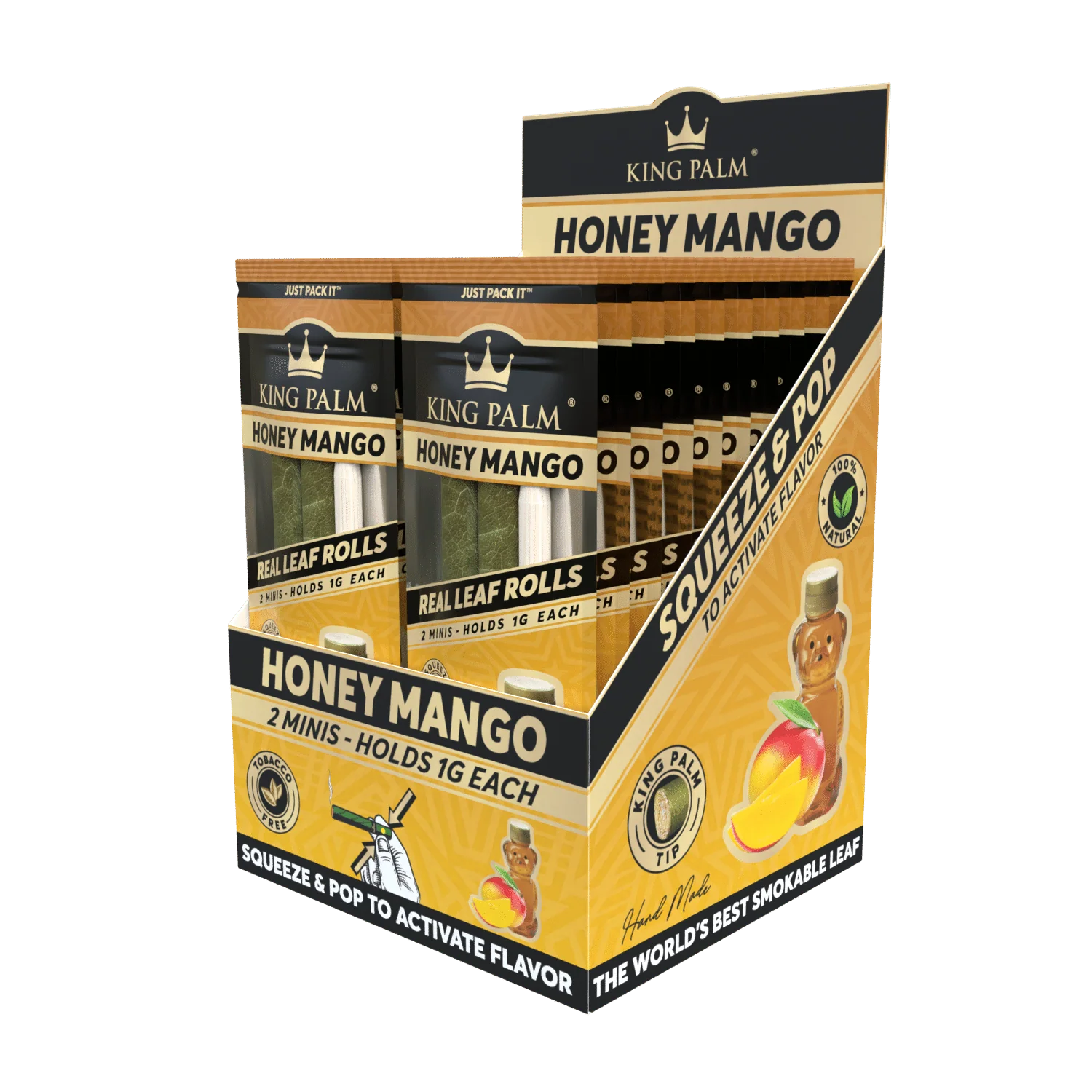 2 Mini Rolls - Honey Mango - Display Box - 20 Units Per Display - Image 2