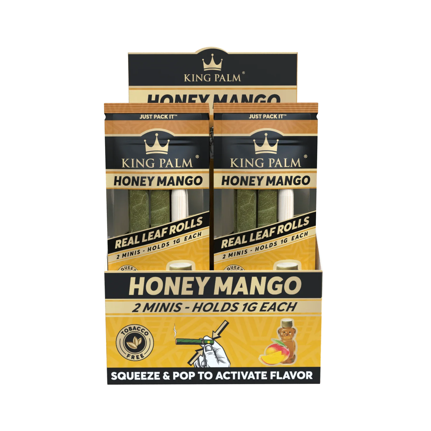 2 Mini Rolls - Honey Mango - Display Box - 20 Units Per Display - Image 3