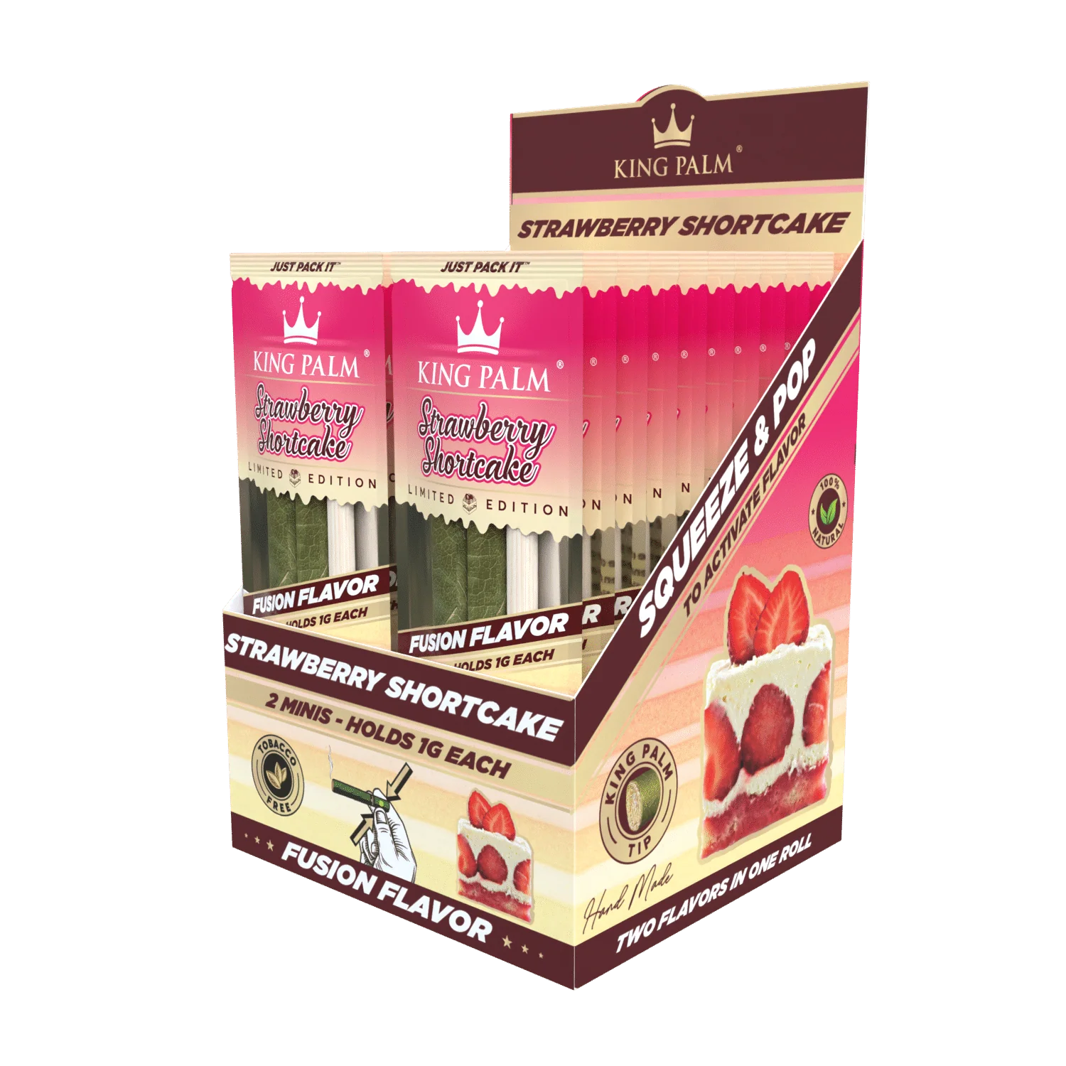2 Mini Rolls - Strawberry Shortcake - Display Box - 20 Units Per Display - Image 2