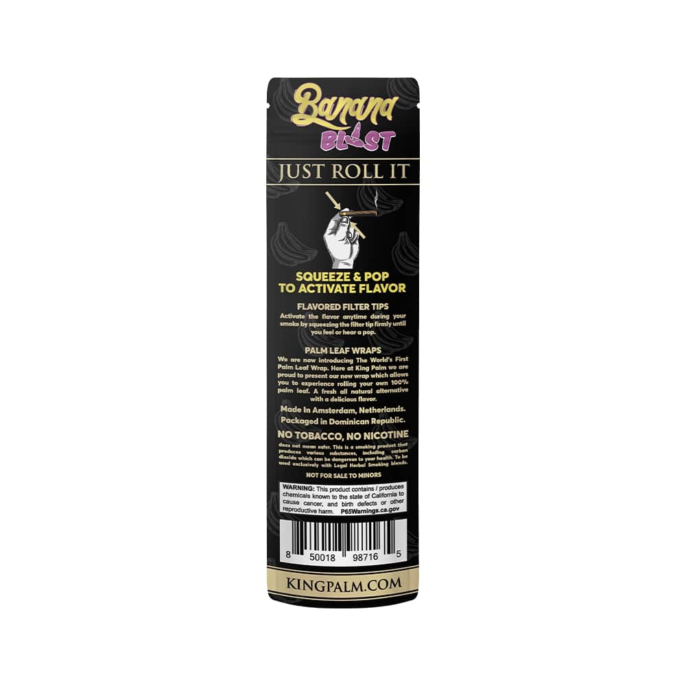 2 Palm Wraps - Banana Blast - Display Box - 15 Units Per Display - Image 5