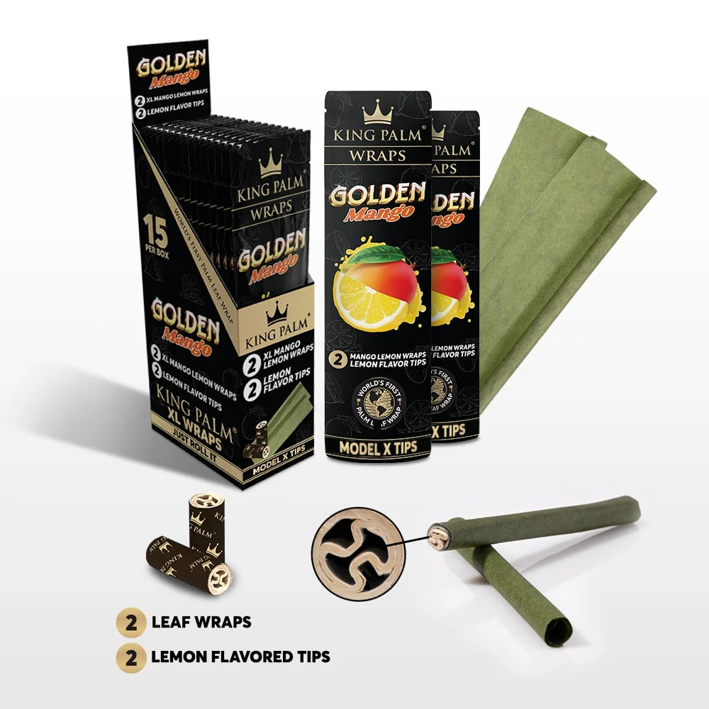2 Palm Wraps - Golden Mango - Display - 15 Units Per Display - Image 3