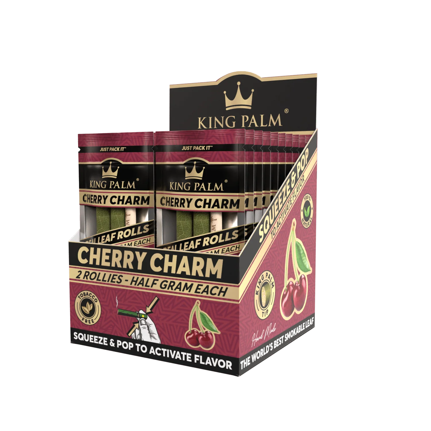 2 Rollie Rolls – Cherry Charm – Display Box – 20 Units Per Display - Image 2