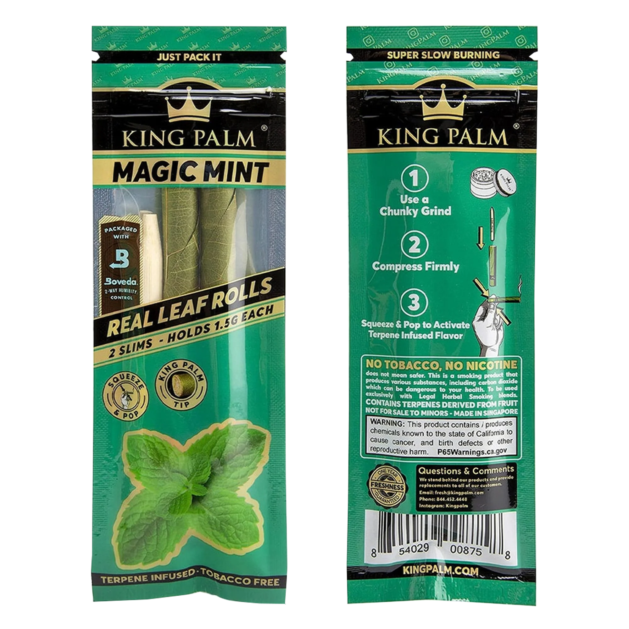 2 Slim Rolls - Magic Mint - Display Box - 20 Units Per Display - Image 4