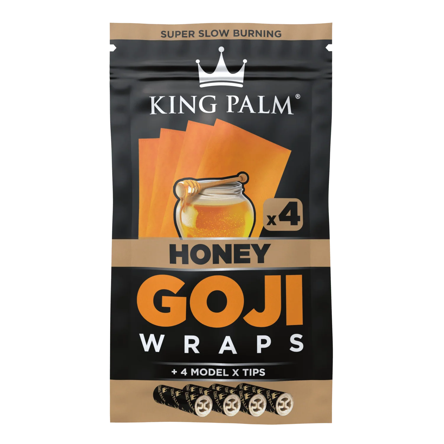 4 Goji Wraps w/ Model X Tips - Honey - Display Box - 15 Units Per Display - Image 4