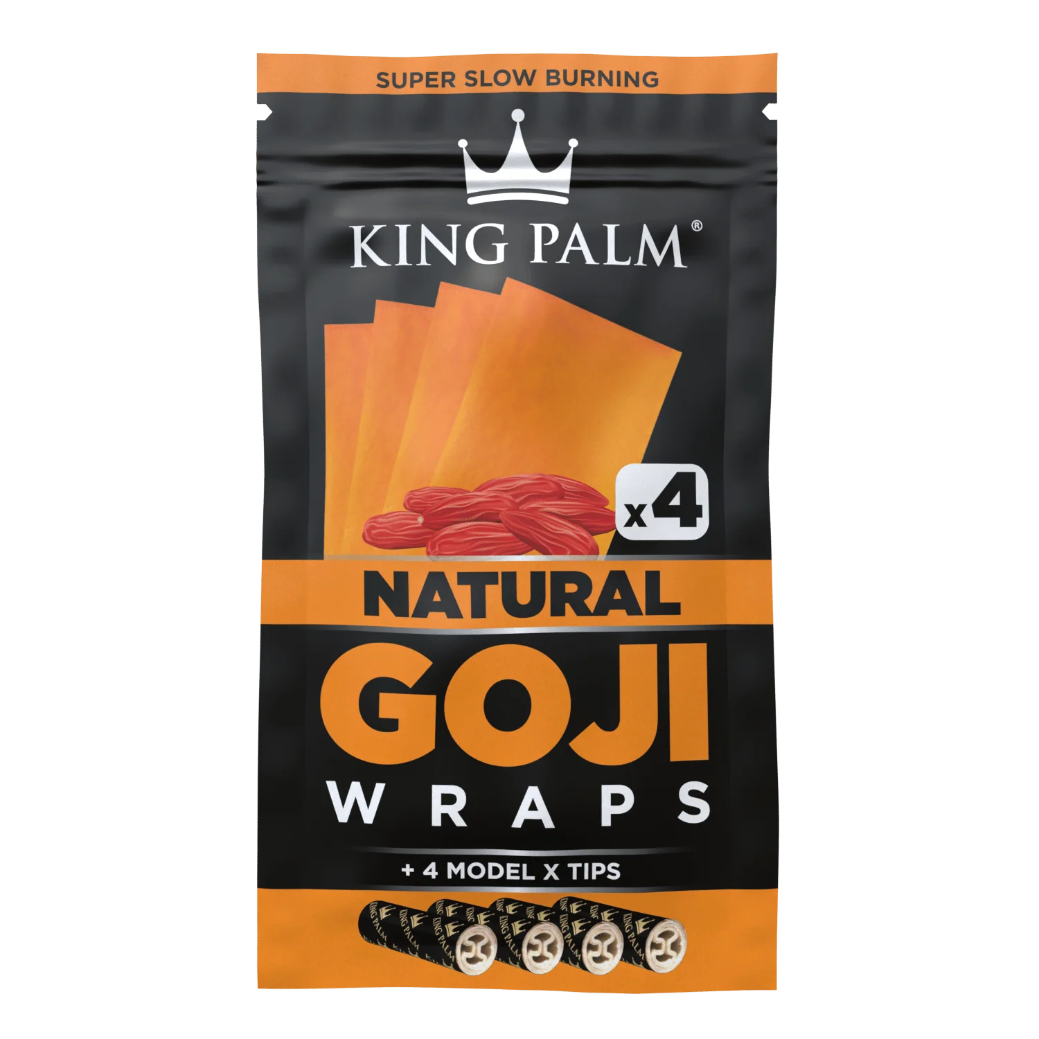 4 Goji Wraps w/ Model X Tips - Natural - Display Box - 15 Units Per Display - Image 4