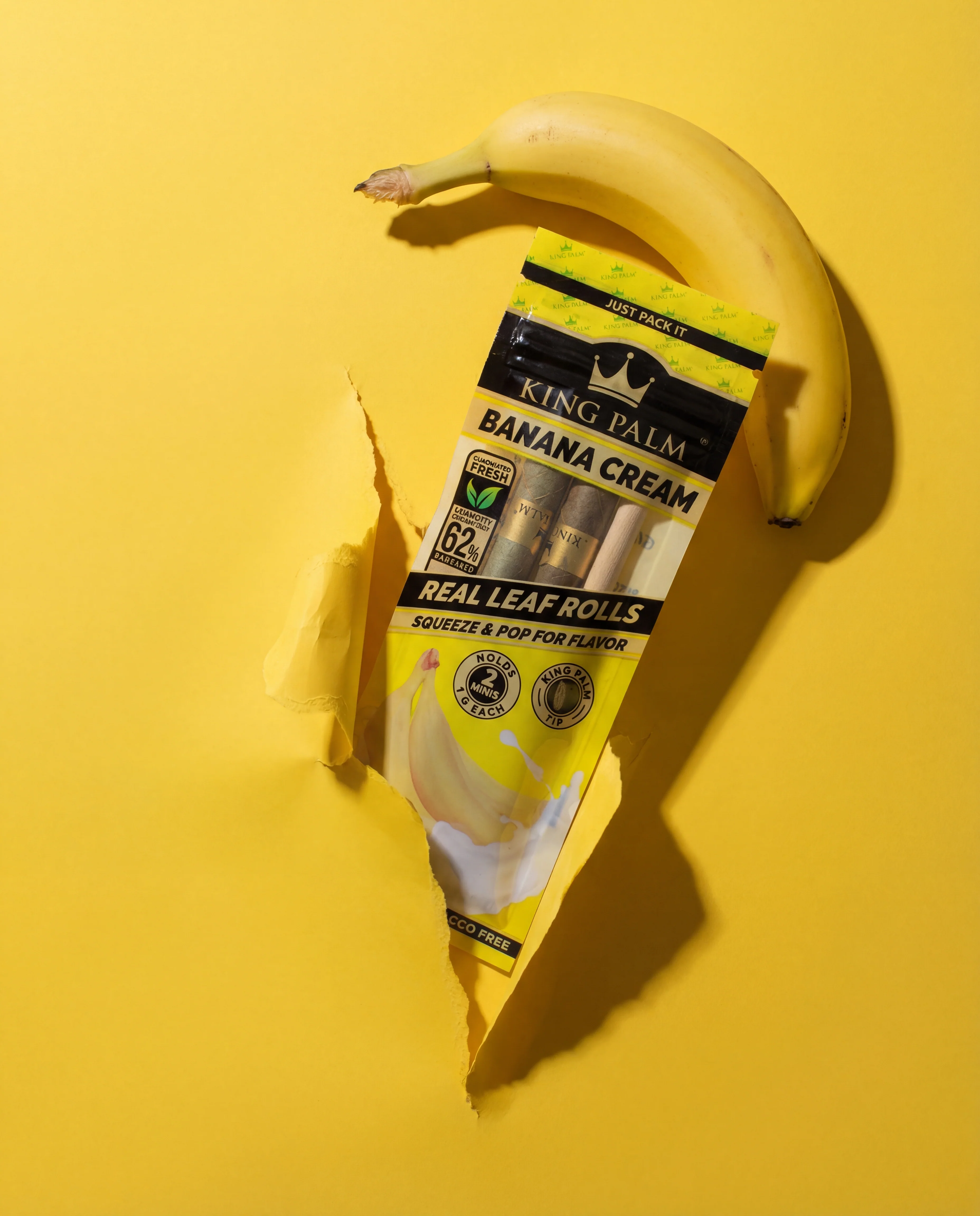 2 Mini Rolls - Banana Cream - Image 2