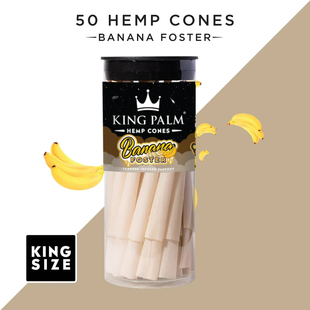 Banana Foster | 25 & 50 Pack | King Size Hemp Cones - Image 3