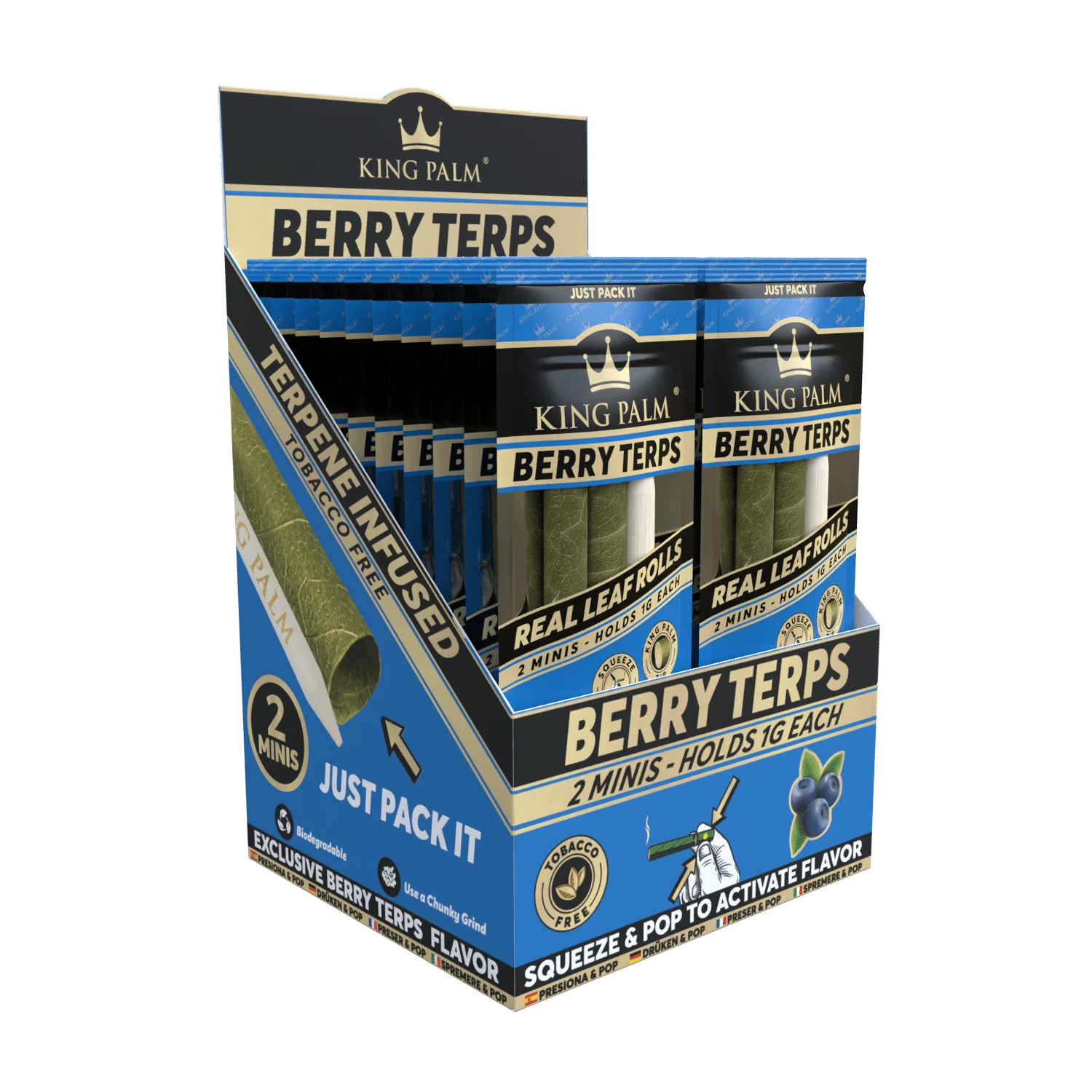 2 Mini Rolls - Berry Terps - Display Box - 20 Units Per Display