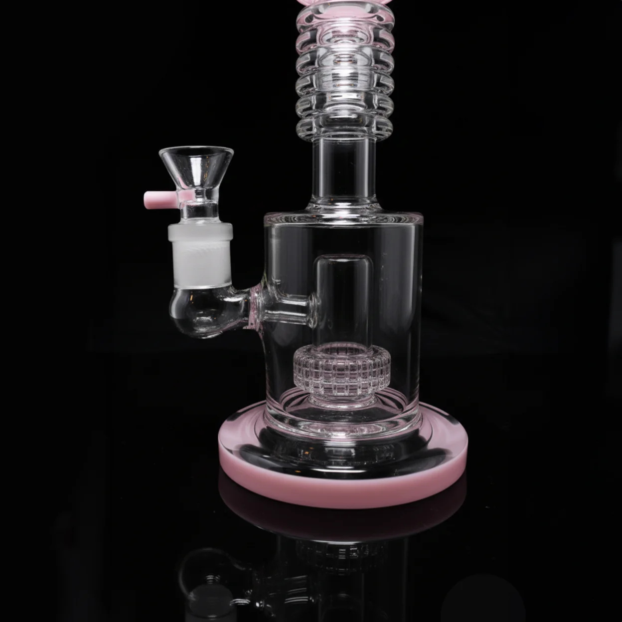 Breaker Water Glass Bong – Soft Pink - Image 3