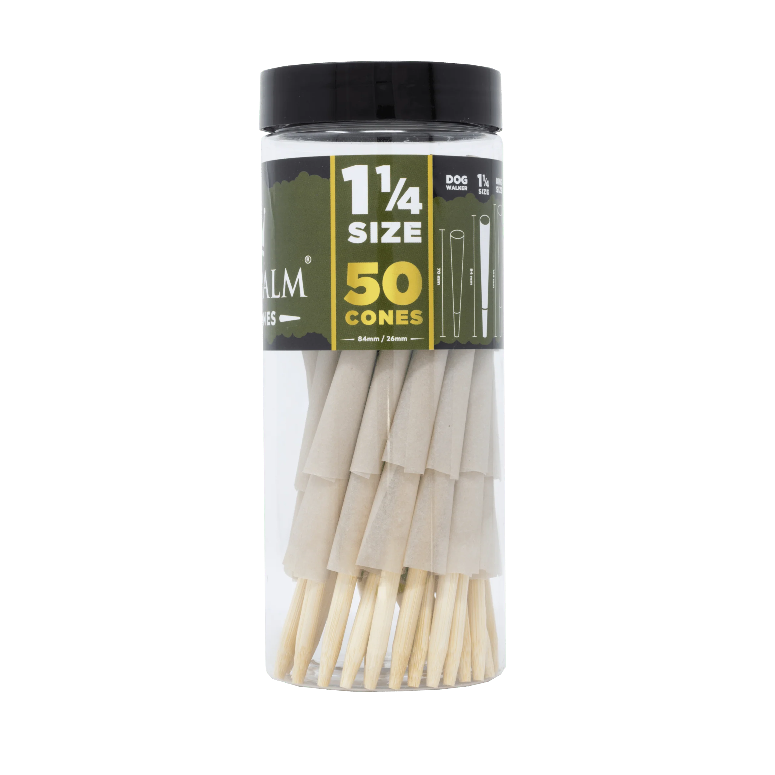 Bulk Pre-Rolled Cones – 1 1/4th Size - 50 ct - Tube - Image 3