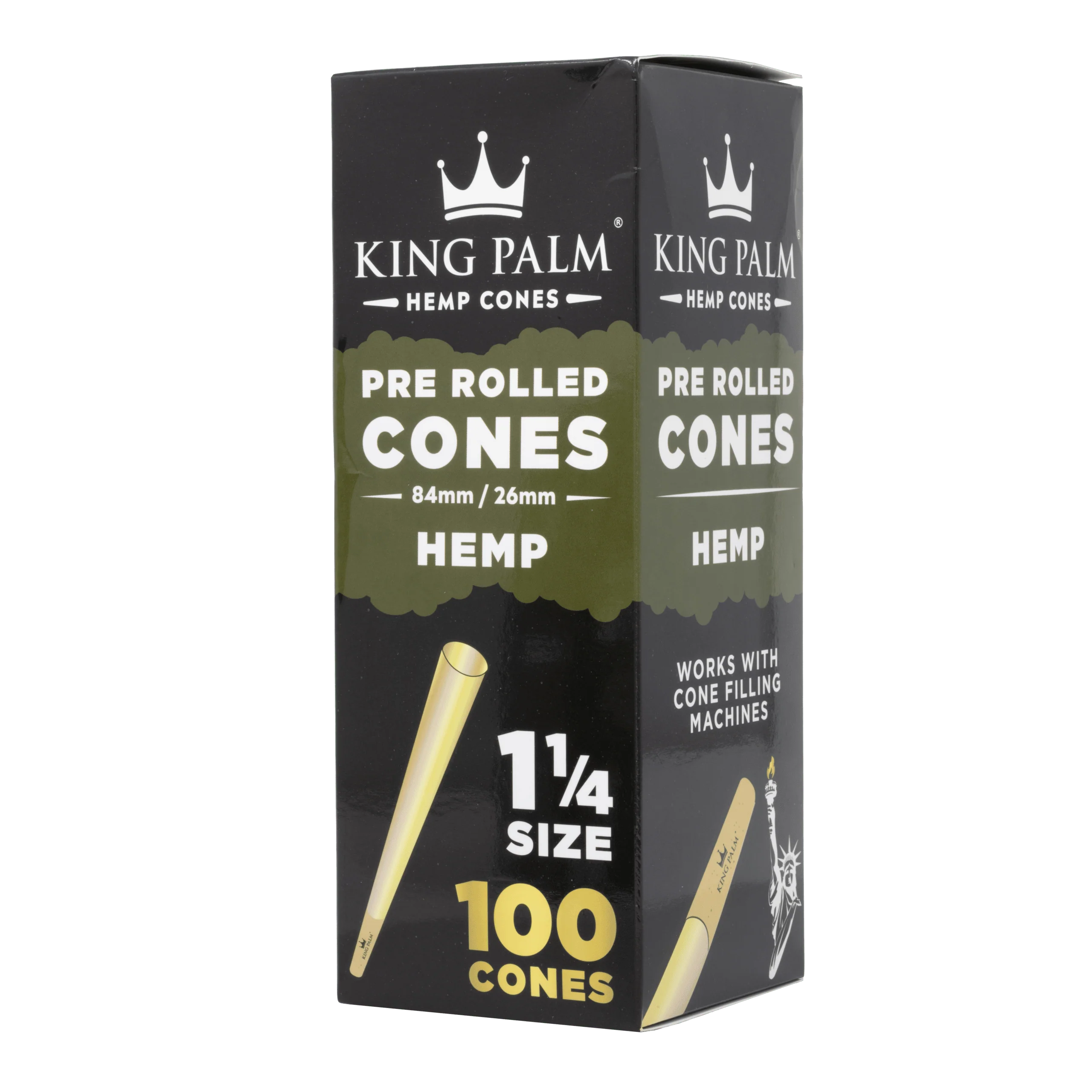 Bulk Pre-Rolled Cones – 1 1/4th Size - 100 ct - Display - Image 2
