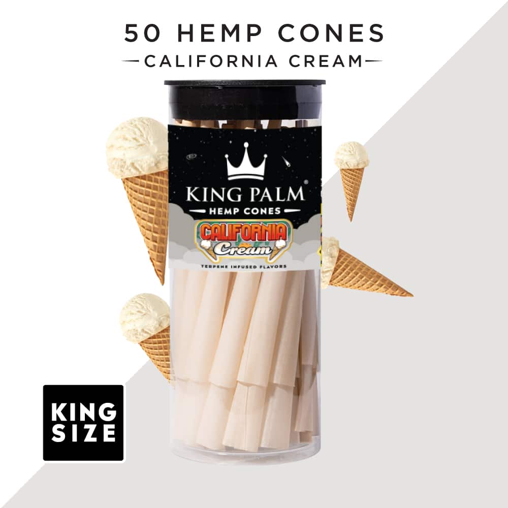 California Cream | 25 & 50 Pack | King Size Hemp Cones - Image 3