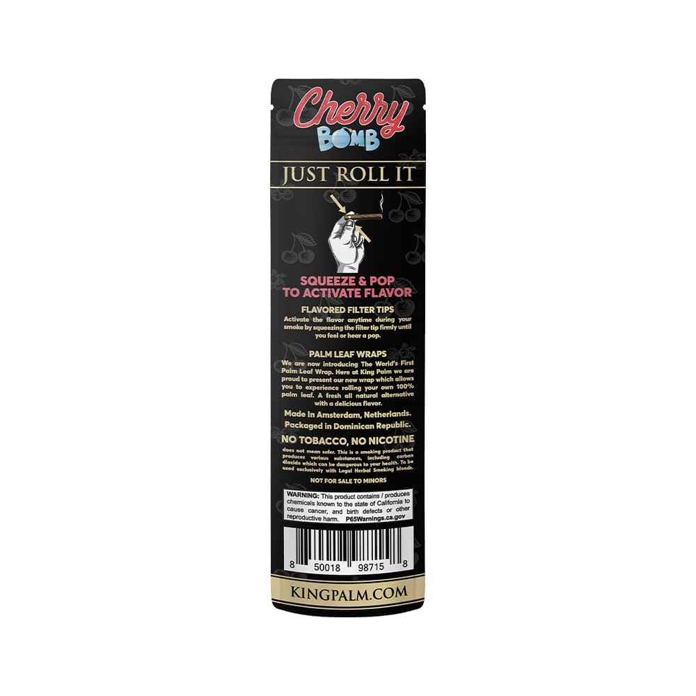 2 Palm Wraps - Cherry Bomb - Display Box - 15 Units Per Display - Image 5