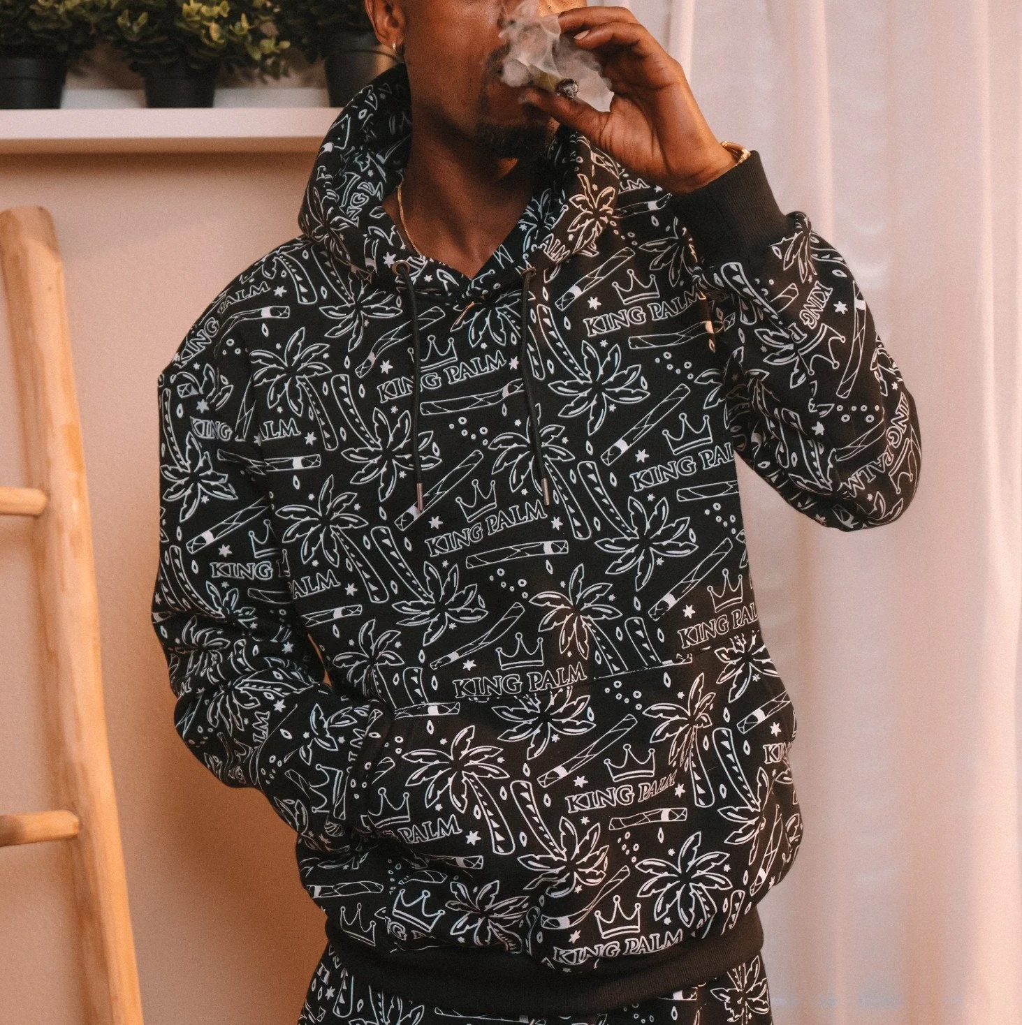Crowned Palm Jumpsuit Hoodie - Image 3