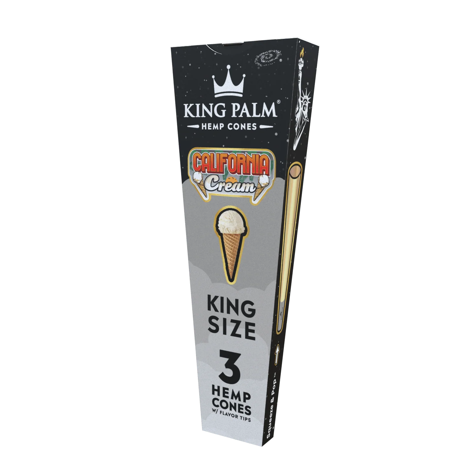 3 Hemp Cones - King Size - Image 3