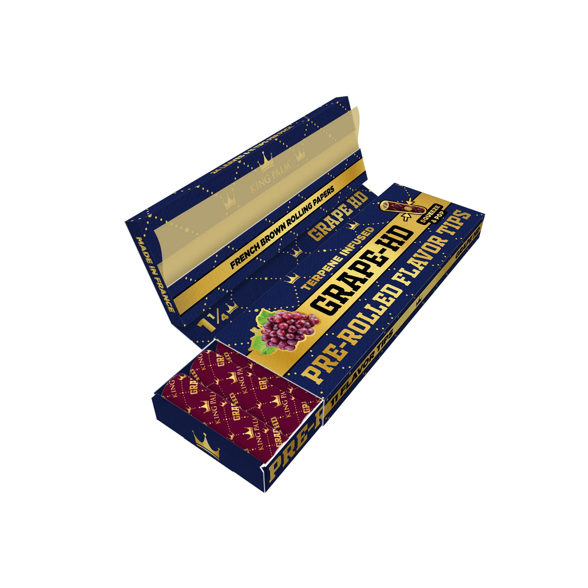 Flavor Booklets w/ Flavor Tips - 1 1/4 Size - Grape HD - Image 4