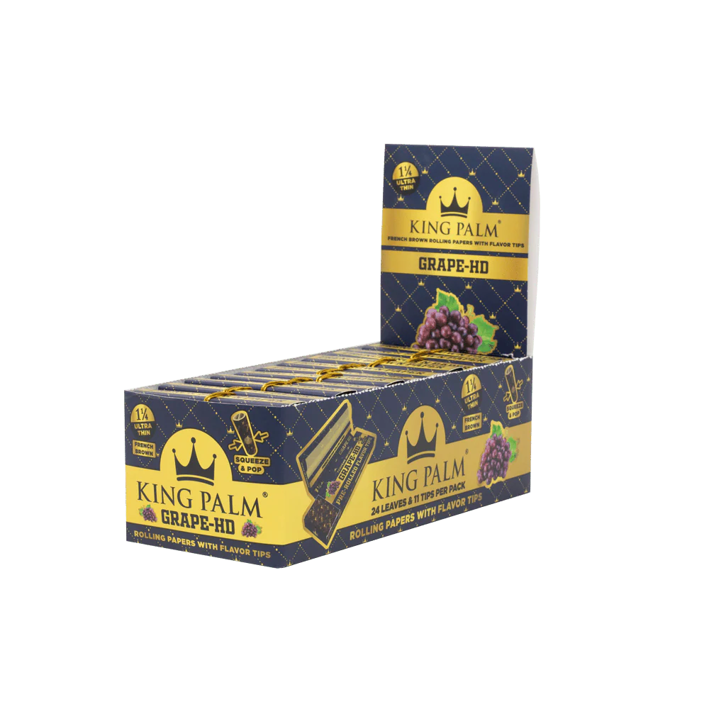 Flavor Booklets w/ Flavor Tips - 1 1/4 Size - Grape HD - Display Box - 24 Units Per Display - Image 2