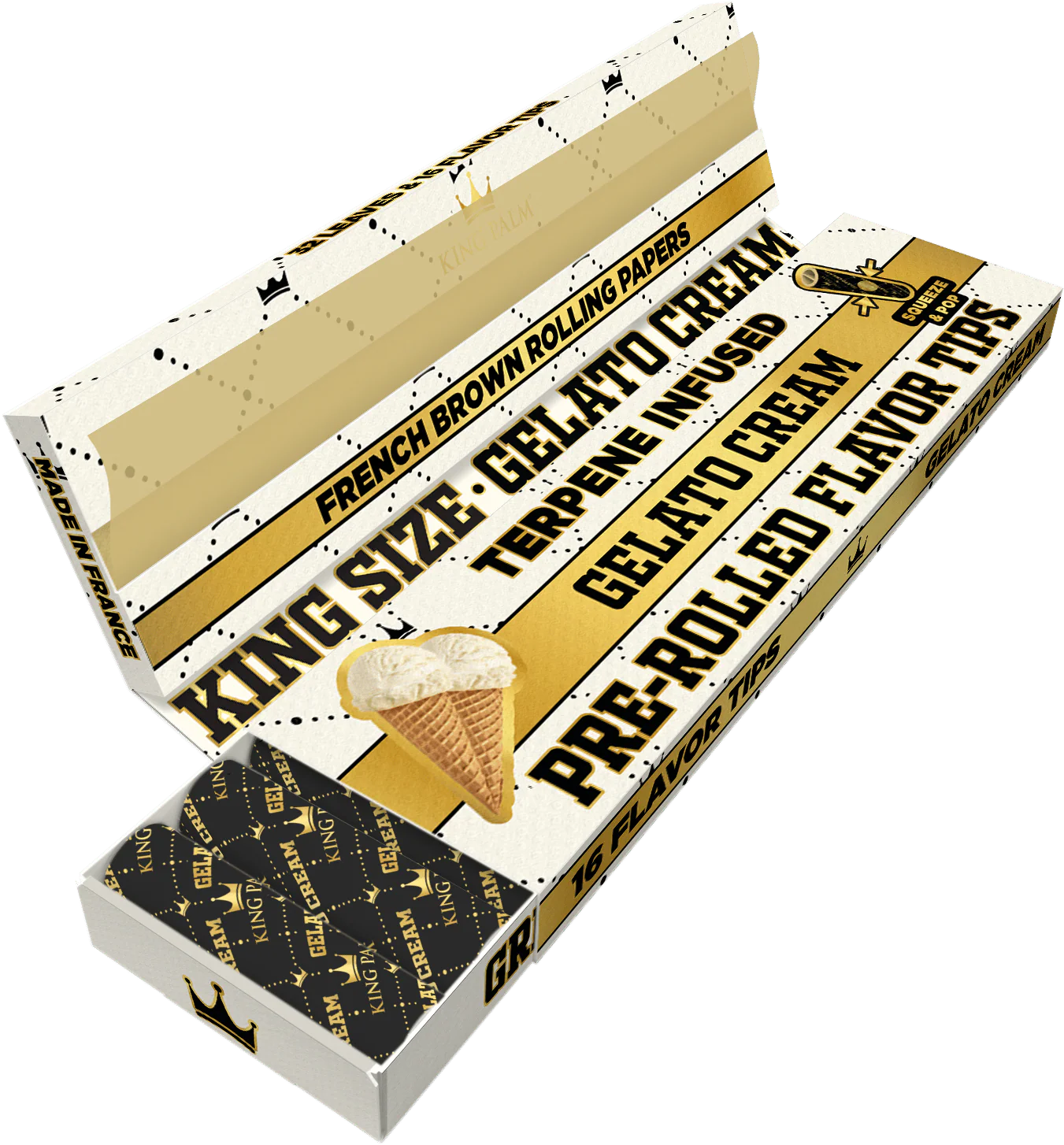 Flavor Booklets w/ Flavor Tips - King Size - Gelato Cream - Image 3