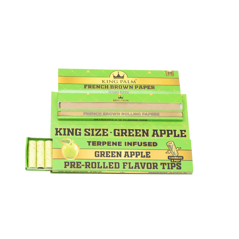 Flavor Booklets w/ Flavor Tips - King Size - Green Apple - Display Box - 24 Units Per Display - Image 6