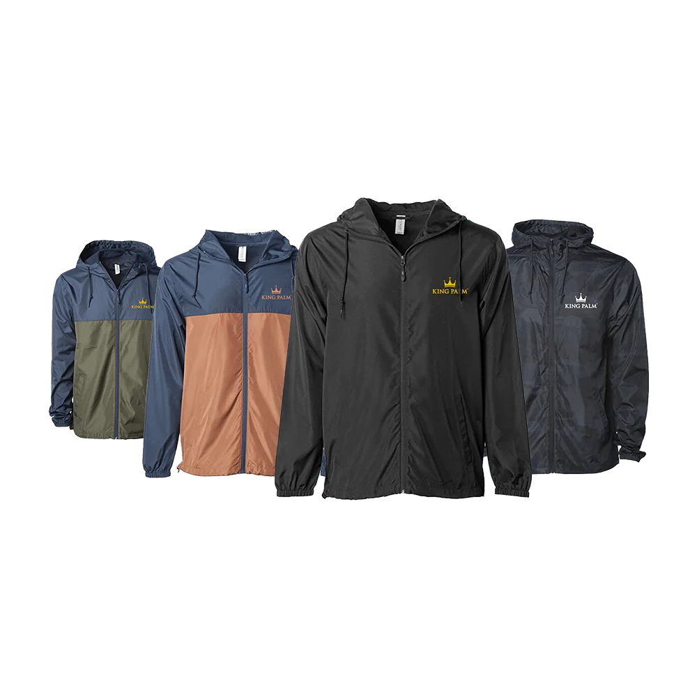 Futuristic King Palm Windbreaker - Full Zipper