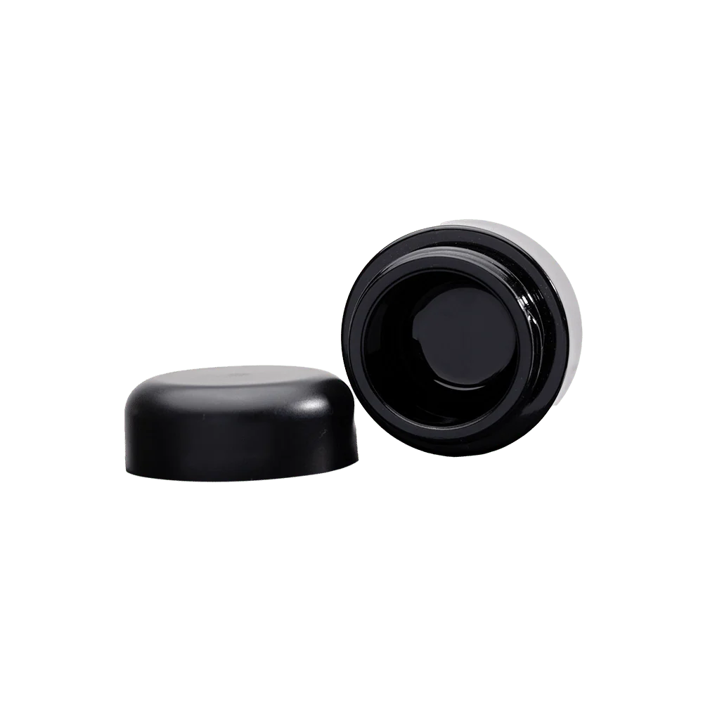 Glossy Black Glass Concentrate Containers - Image 3