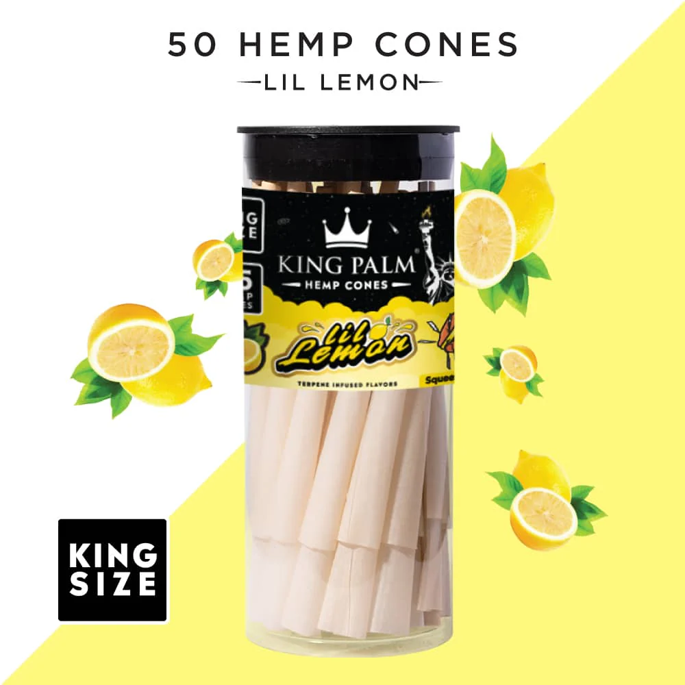 Lil Lemon | 25 &amp; 50 Pack | King Size Hemp Cones - Image 3
