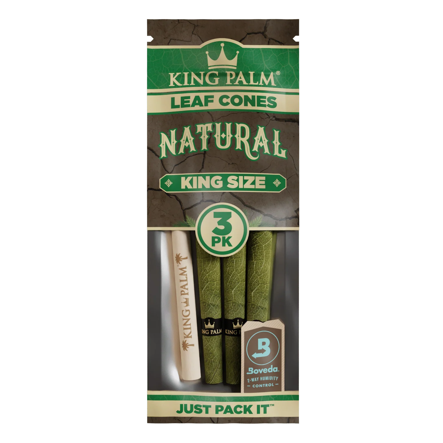 3 Palm Cones - King Size - Natural - Display Box - 15 Units Per Display - Image 4