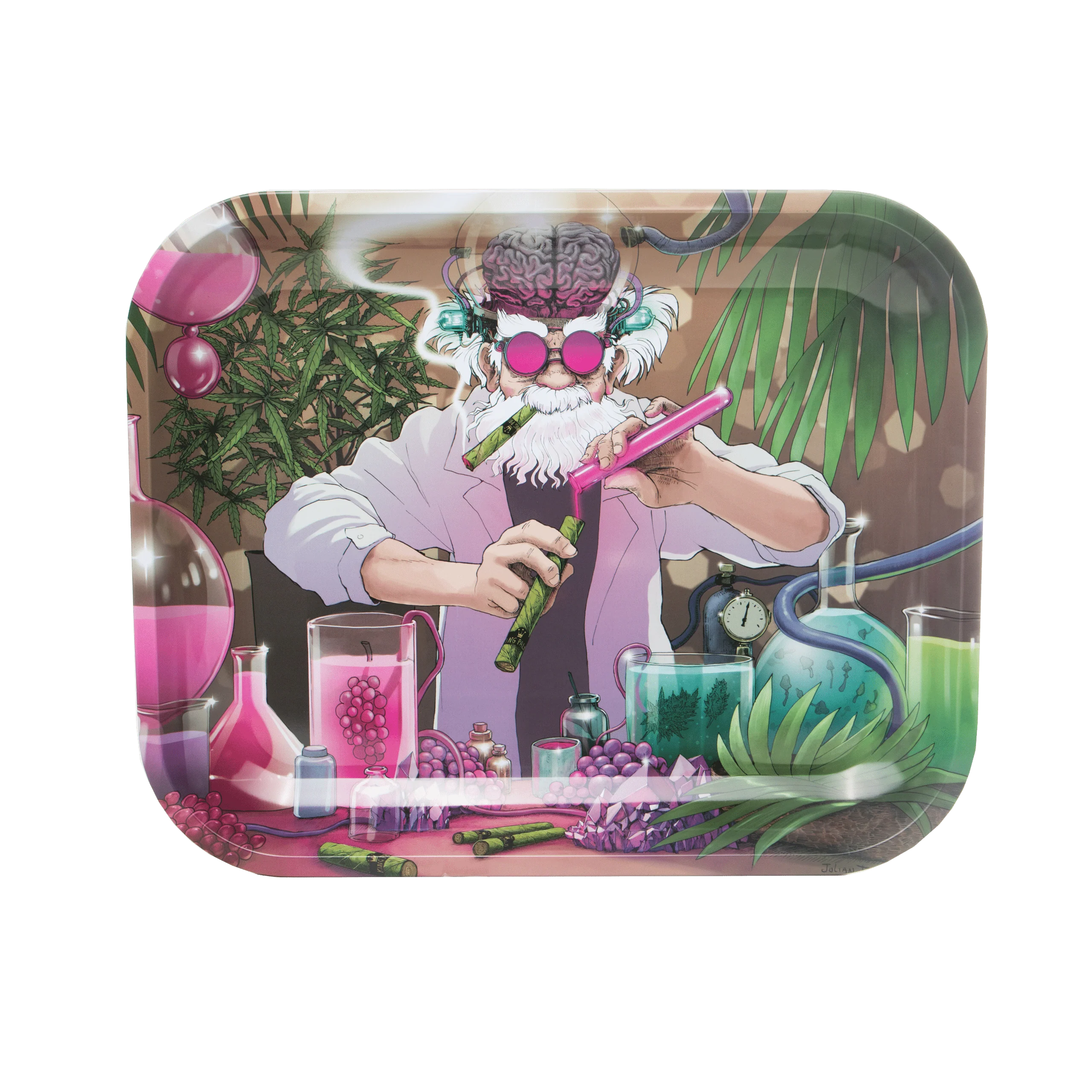 The Mad Scientist Large Metal Rolling Tray