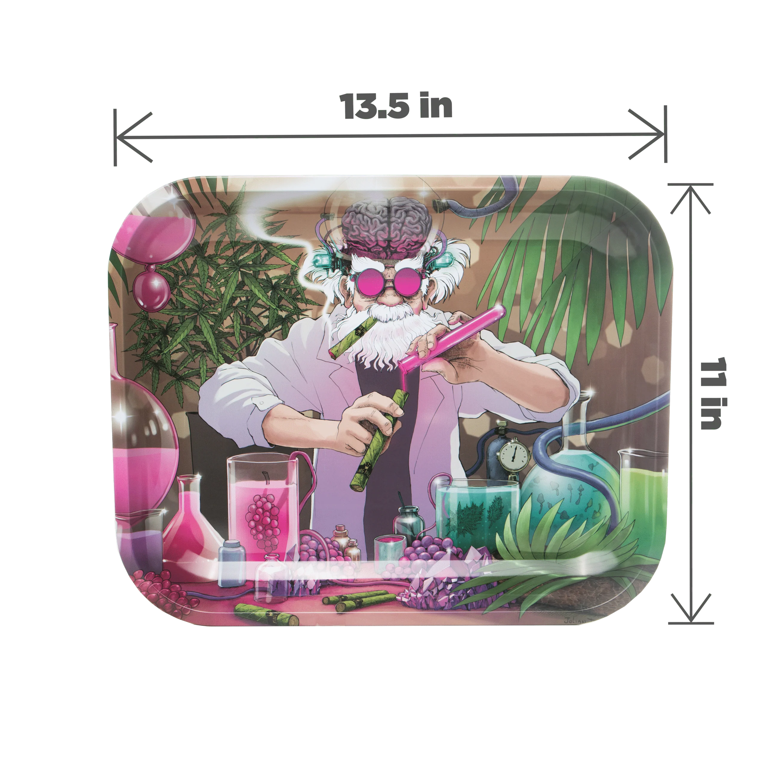 The Mad Scientist Large Metal Rolling Tray - Image 3