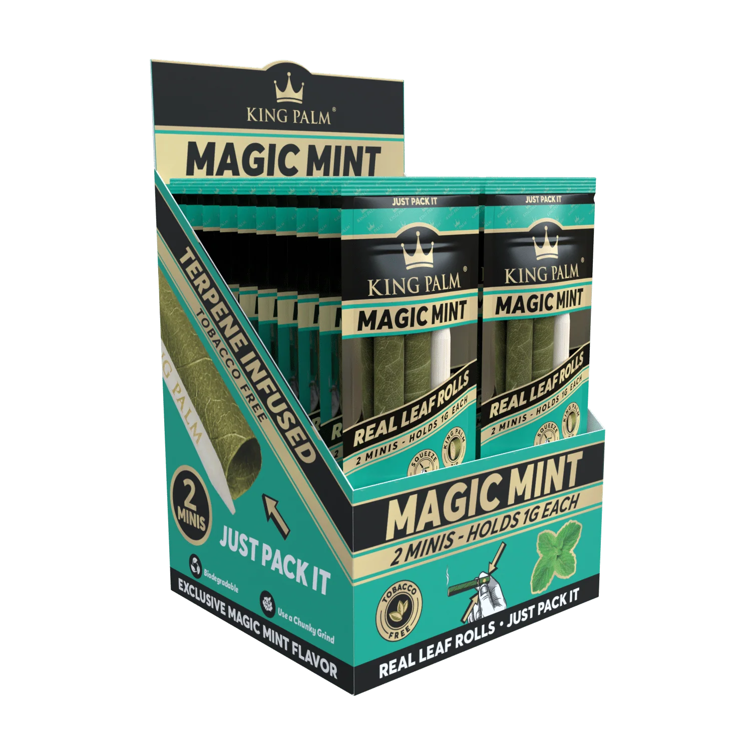 2 Mini Rolls - Magic Mint - Display Box - 20 Units Per Display - Image 2