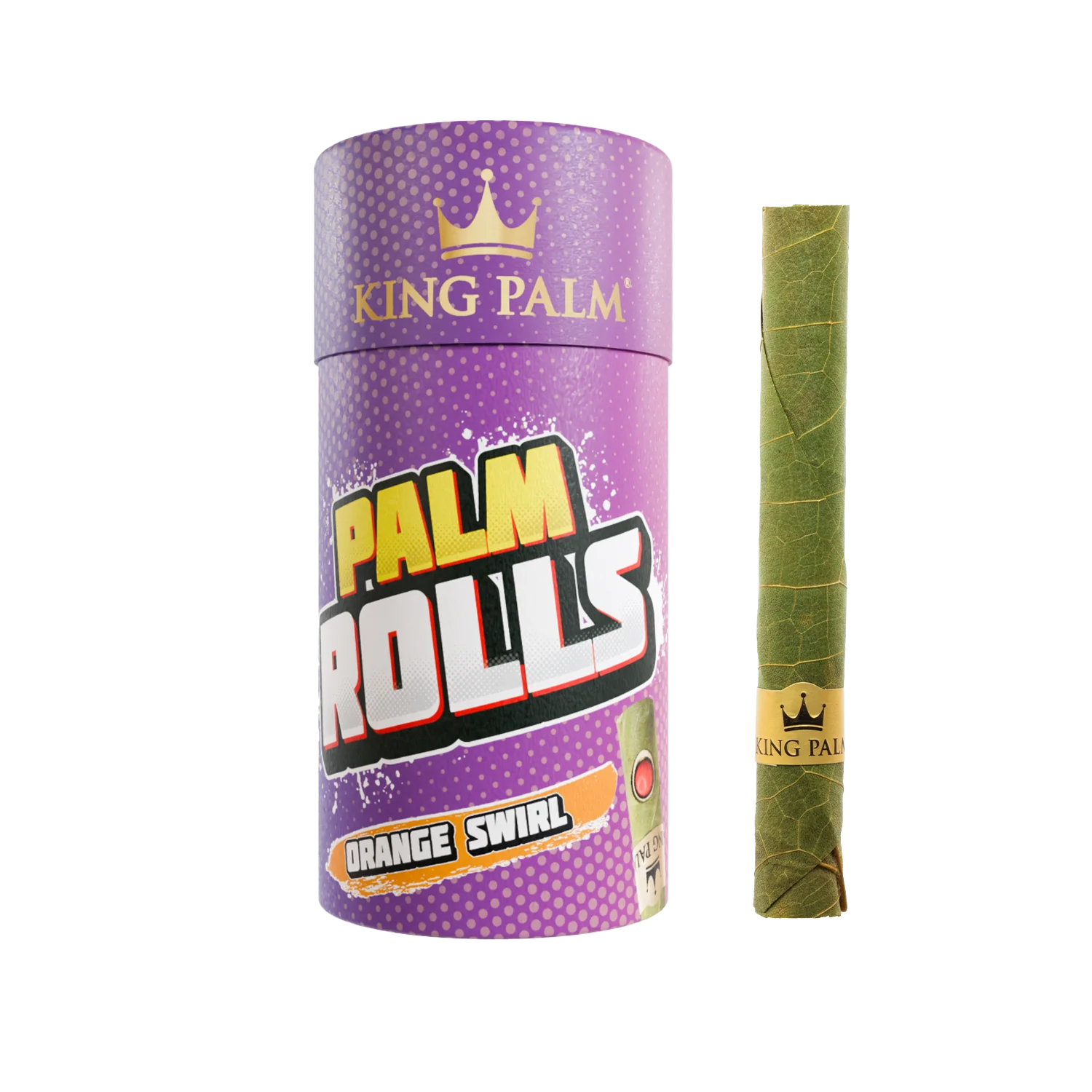 20 Mini Rolls - Orange Swirl