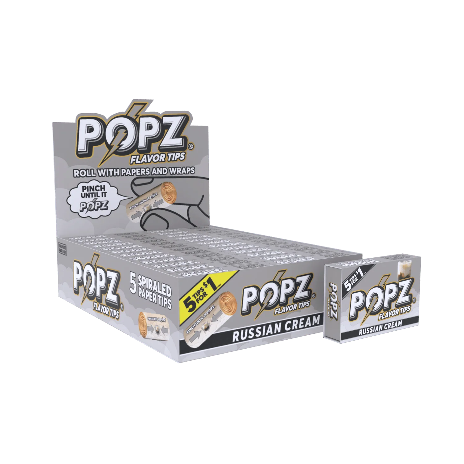 Popz Spiral Paper Tips Display | 3 Flavors Available - Image 7