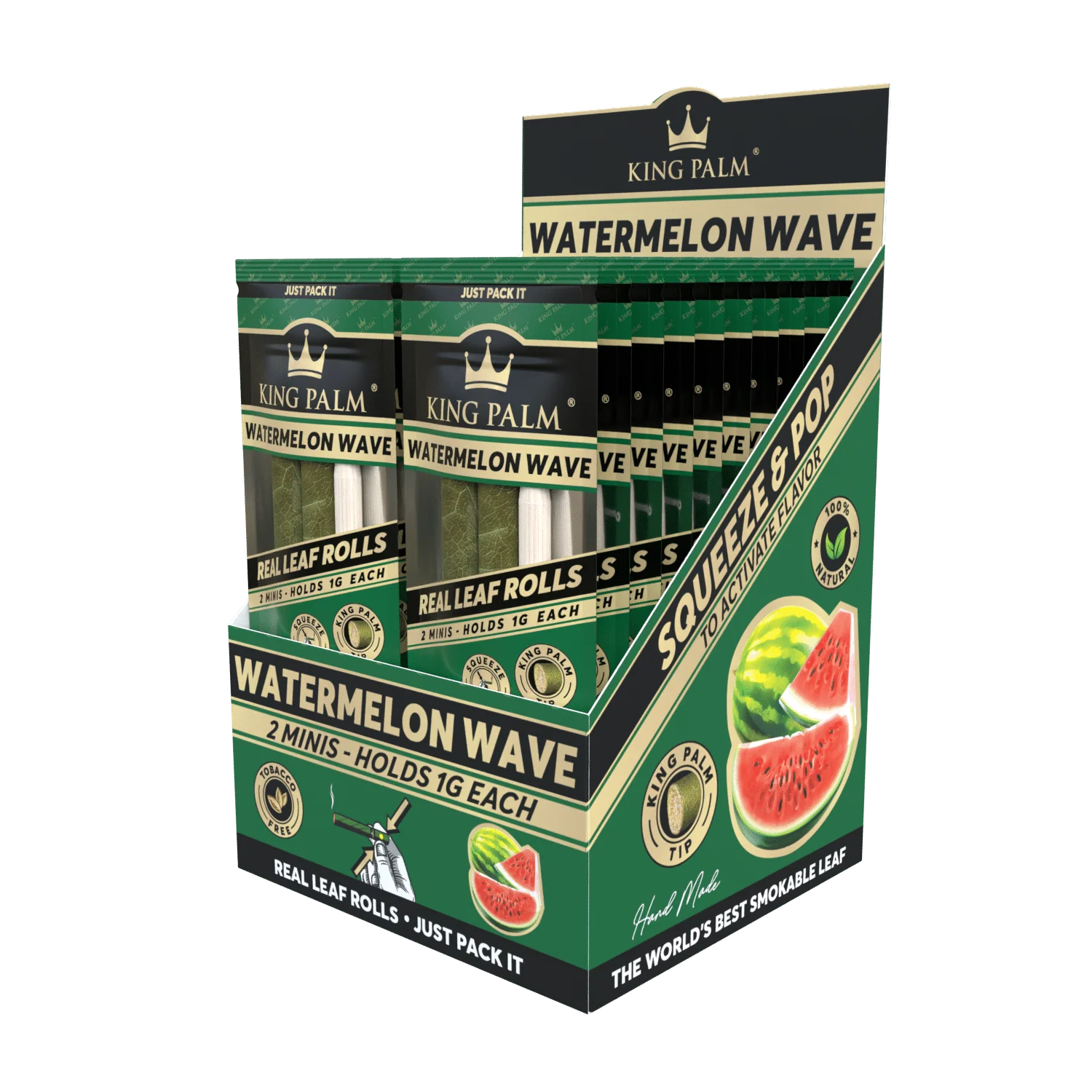 2 Mini Rolls - Watermelon Wave - Display Box - 20 Units Per Display - Image 2